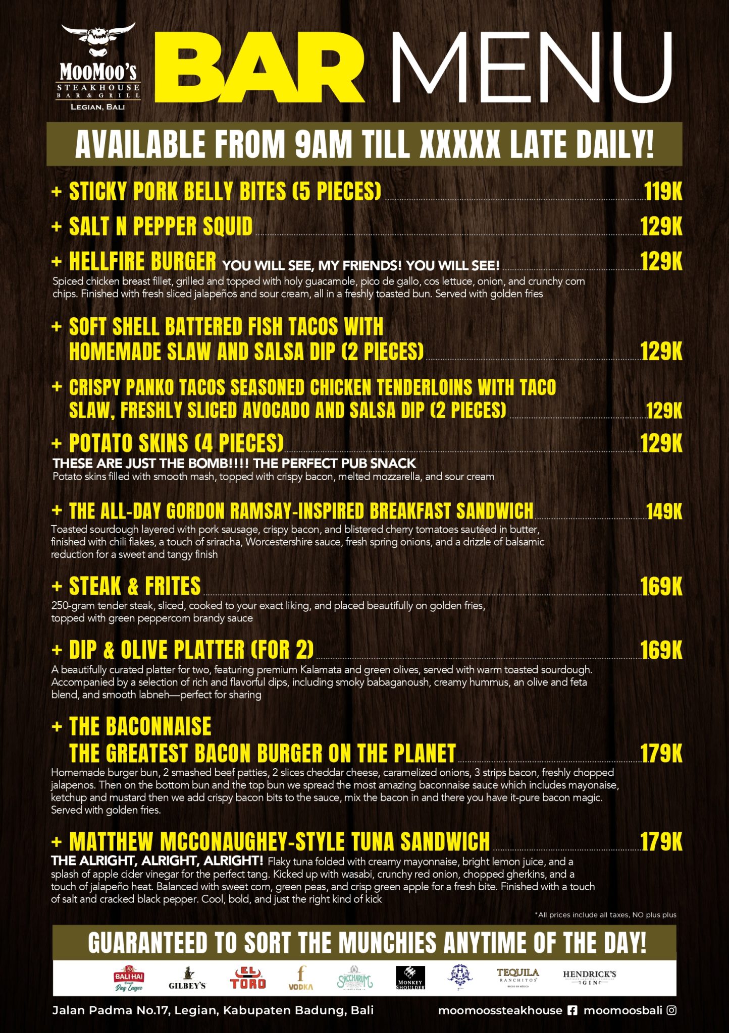 Moo Moo's Bali - Steakhouse, Bar, Grill and Sports